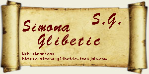 Simona Glibetić vizit kartica